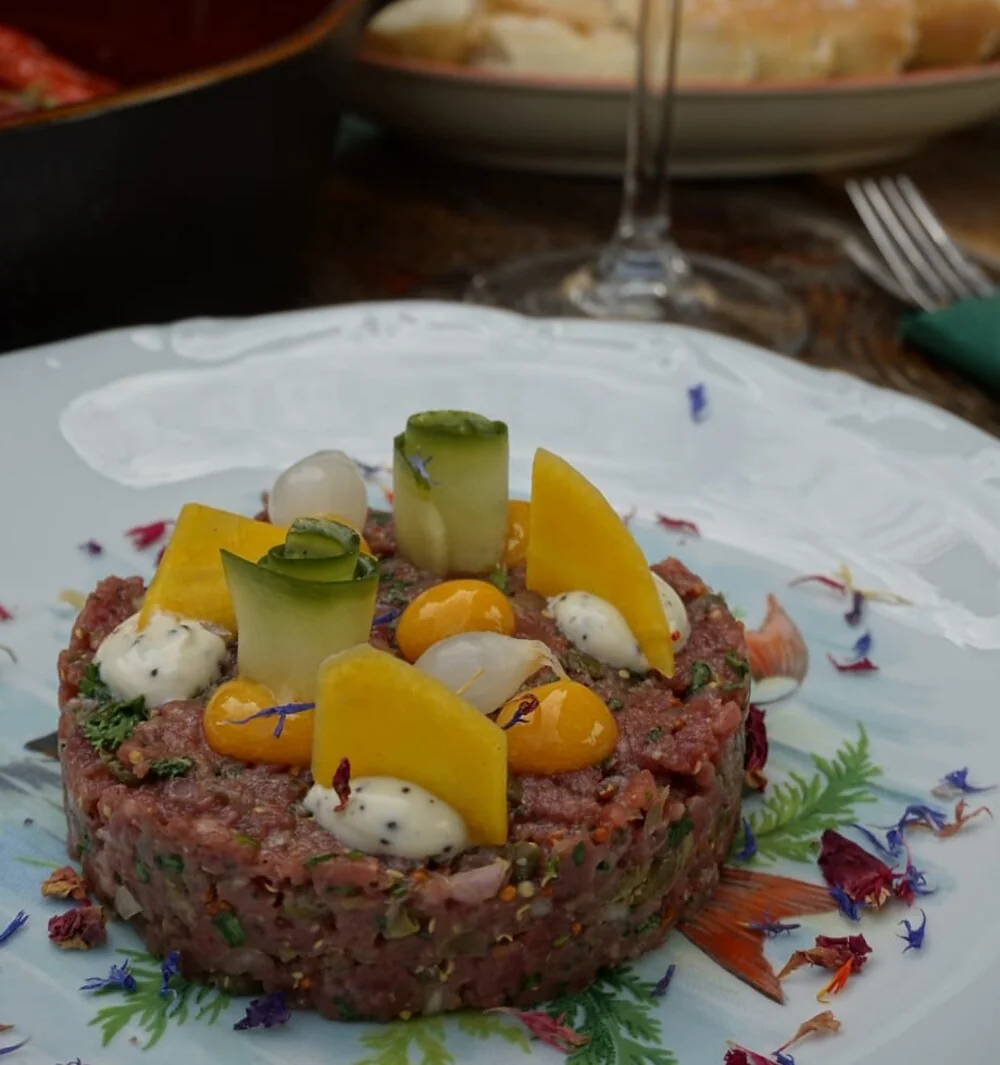 Fijn voorgerecht met wijn bij Knus Bussum